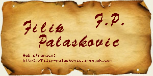 Filip Palasković vizit kartica
